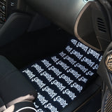 ALL OVER LOGO PRINT CAR FLOOR MAT